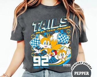 Tails The Hedgehog Shirt, Miles Tails Heroes Tee, Hedgehog Video Game Shirt, Hedgehog 90s Anime Shirt, Japanese streetwear
