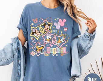 Magical Magic Mickey Mouse And Friends Comfort Colors Shirt, Disneyland Mickey Family Trip