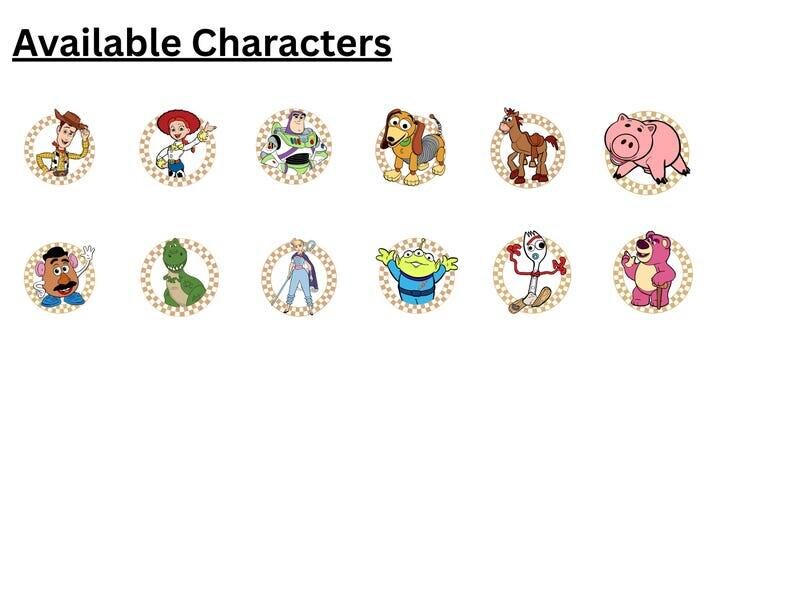 Custom Toy Story Characters Matching Family Shirts, Personalized Toy Story Tees, Woody Jessie Rex Slinky Buzz Alien Matching Custom Tees image 3
