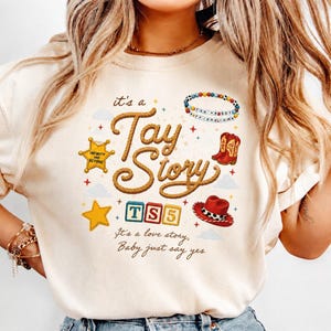 It's a Tay Story Shirt, TS 5 Shirt, I Knew It I Knew You Swift Shirt, It's a Love Story Baby Just Say Yes Shirt, Toy Story 5 Tee Bild 1