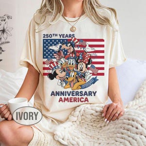 Mickey and Friends 4th July 2026 Shirt, Disney Independence Day Tee, Disneyland Family, Walt Disney World T-shirt image 2