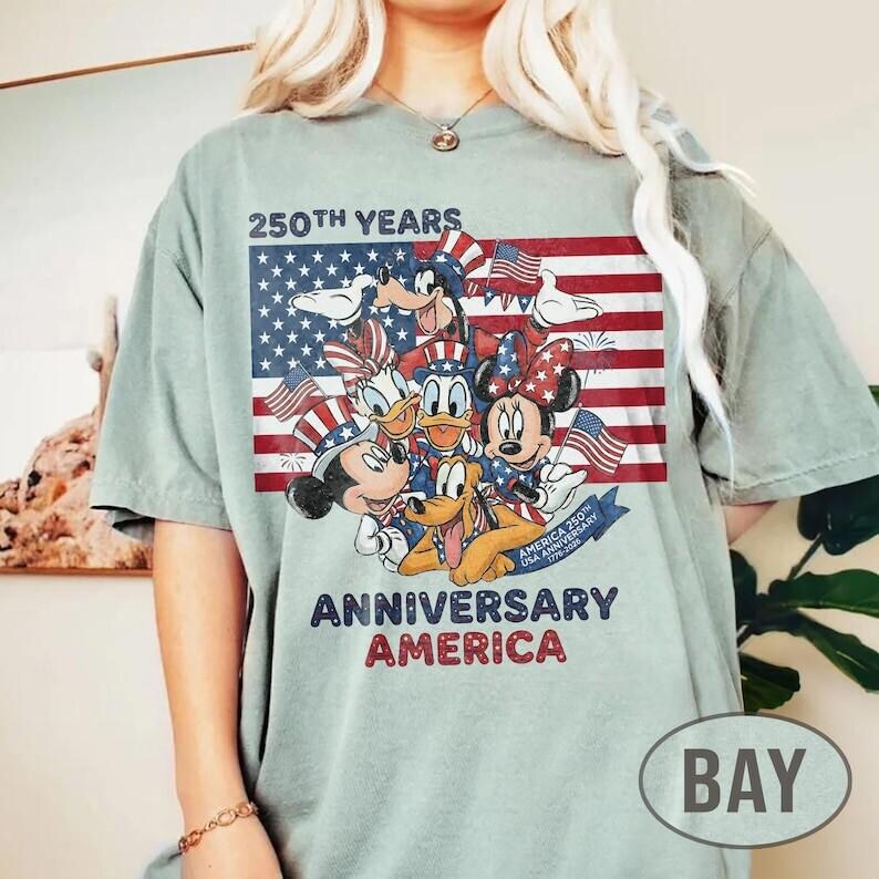 Mickey and Friends 4th July 2026 Shirt, Disney Independence Day Tee, Disneyland Family, Walt Disney World T-shirt image 8