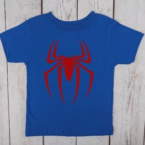 Spider Logo T-shirt, Spiderman Shirt, Spider Shirt, Superhero Shirt, Family Matching Shirt image 3