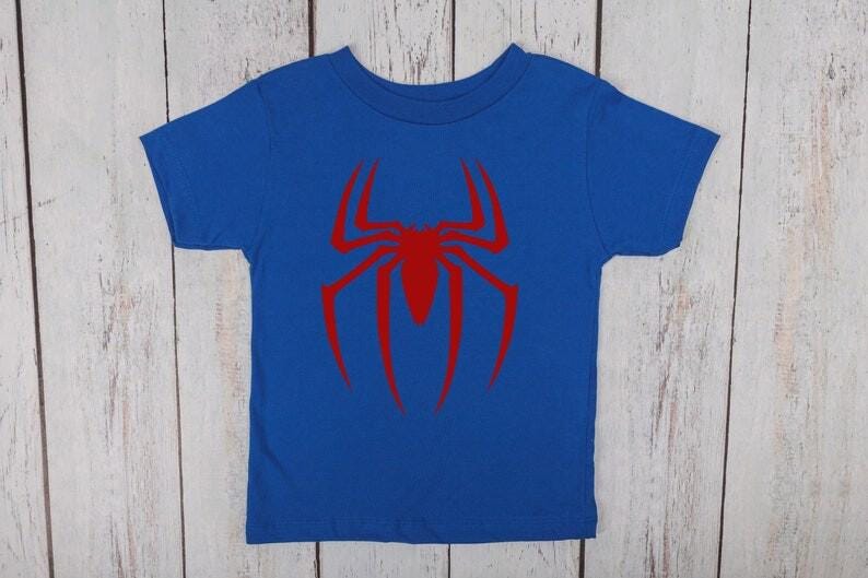 Spider Logo T-shirt, Spiderman Shirt, Spider Shirt, Superhero Shirt, Family Matching Shirt image 3