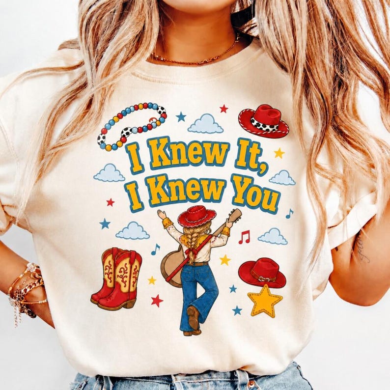 Toy Story 5 Comfort Colors Shirt, I Knew It, I Knew You Shirt, It's A Tay Story, Disneyland Toy Story Birthday Shirt, Music Tee image 2