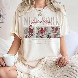 Comfort Colors Vintage Spider-Man Brand New Day T-Shirt: Spiderman Superhero shirt, Tom Holland Spidey Tee, MCU Avengers Spiderman Shirt Tee image 2
