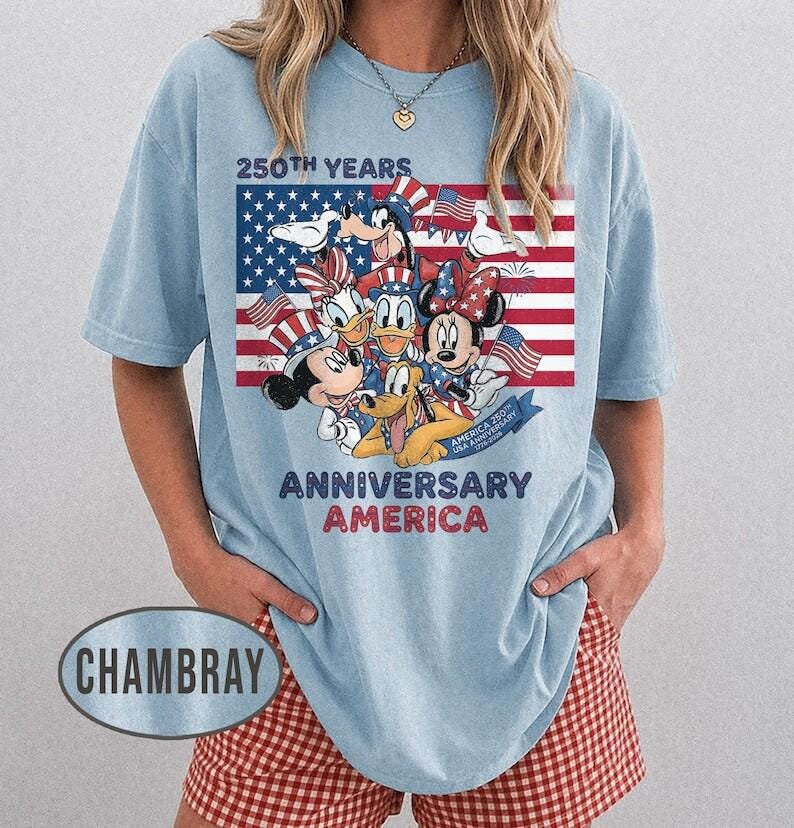 Mickey and Friends 4th July 2026 Shirt, Disney Independence Day Tee, Disneyland Family, Walt Disney World T-shirt image 5
