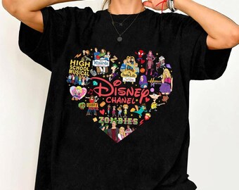 Disneyland Channel Movie 2026 Shirt, High School Musical Hannah Montana Lizzie McGuire Tee, Descendant Zombies Camp Rock Disneyland Fan tee