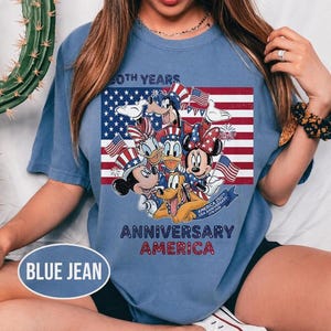 Mickey and Friends 4th July 2026 Shirt, Disney Independence Day Tee, Disneyland Family, Walt Disney World T-shirt image 1