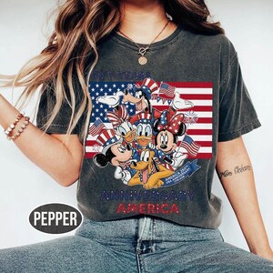 Mickey and Friends 4th July 2026 Shirt, Disney Independence Day Tee, Disneyland Family, Walt Disney World T-shirt image 3