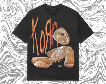 Korn Issues Y2K Vintage Tee – Heavyweight Nu Metal Band T-Shirt – Grunge Streetwear Graphic