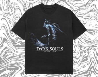 Dark Souls T-Shirt – Retro Y2K Soulsborne Game Tee, Vintage Dark Fantasy Gaming Shirt, Heavyweight Graphic Tee