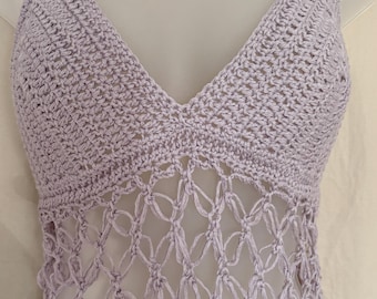 シルバードリフトメッシュホルタートップ