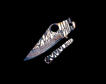 A Pair Of Spyderco Paramilitary 2 Copper Damascus Blade With Pocket Clip Upgrade Your PM2 Folding Knife EDC Gaare Everyday Carry