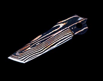 La hoja de cobre Damasco Chris Reeves Umnumzaan solo actualiza tus cuchillos Zaan CRK