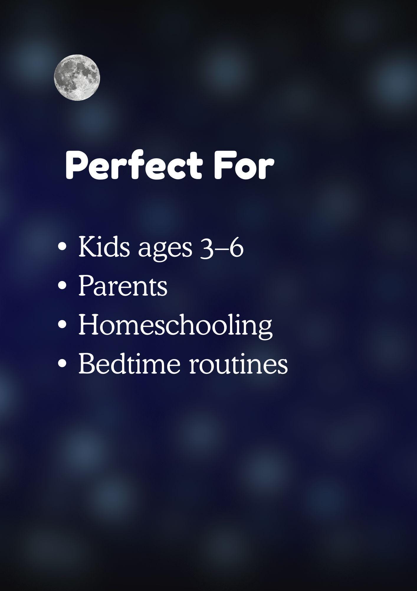 5 Minute Bedtime Poems for Kids Printable Sleep Rhymes Toddler Routine ...