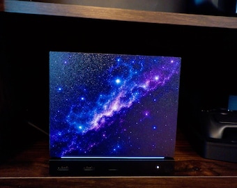Galaxy Steam Machine Faceplate, UV Printed Nebula Cover, Custom Valve Console Accessory