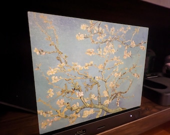 Van Gogh Almond Blossom Steam Machine Faceplate, Magnetic Art Cover Gaming Decor