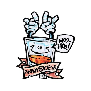 Whiskey Vinyl Sticker