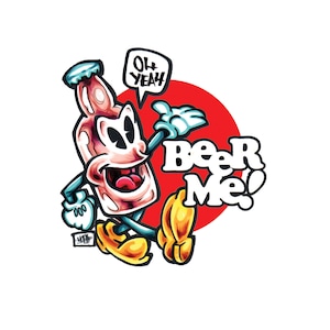 Bier mich! Vinyl Sticker
