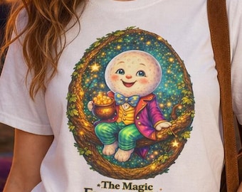 Magic Faraway Tree T-shirt Moon-Face Enchanted Storybook Character Tee