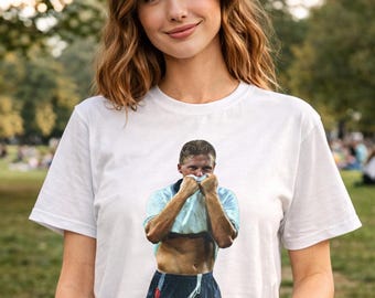 Camiseta Paul Gascoigne Chorando Itália 90 Gazza Inglaterra Copa do Mundo de Futebol 2026