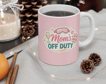 Taza "Mamá fuera de servicio", taza divertida para mamá, regalo para el Día de la Madre.