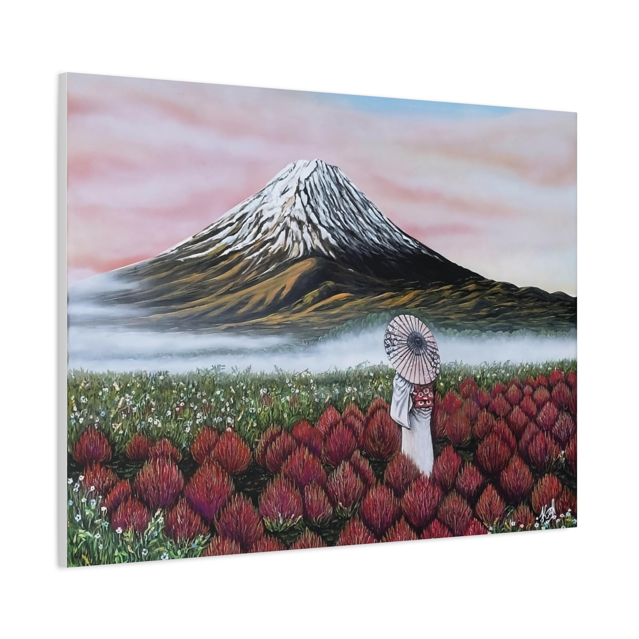 Mount Fuji Wall Art, Japanese Landscape Canvas Print, Japan Mountain ...