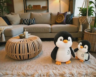 Peluche douce pingouin peluche douce poupée pingouin kawaii pour enfants cadeau printemps