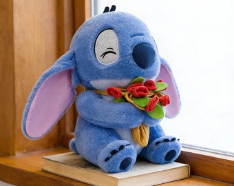 Peluche bleue pour poupée, peluche de dessin animé, poupées douces, cadeau pour les fans de dessins animés