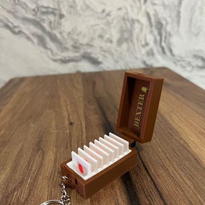 Blood Slide Trophy Box STL for 3D Printing - Serial Killer Collection Keychain Box - Digital Download - Fan Art Inspired Display Case