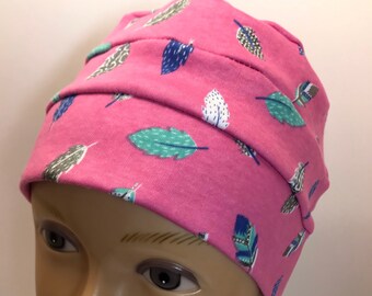 100% Cotton Adult Tossed Foil Feathers Hat