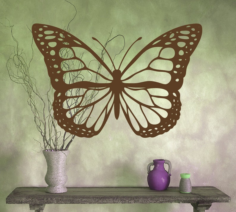 Butterfly vinyl wall decal one large butterlfy decal 21 Etsy