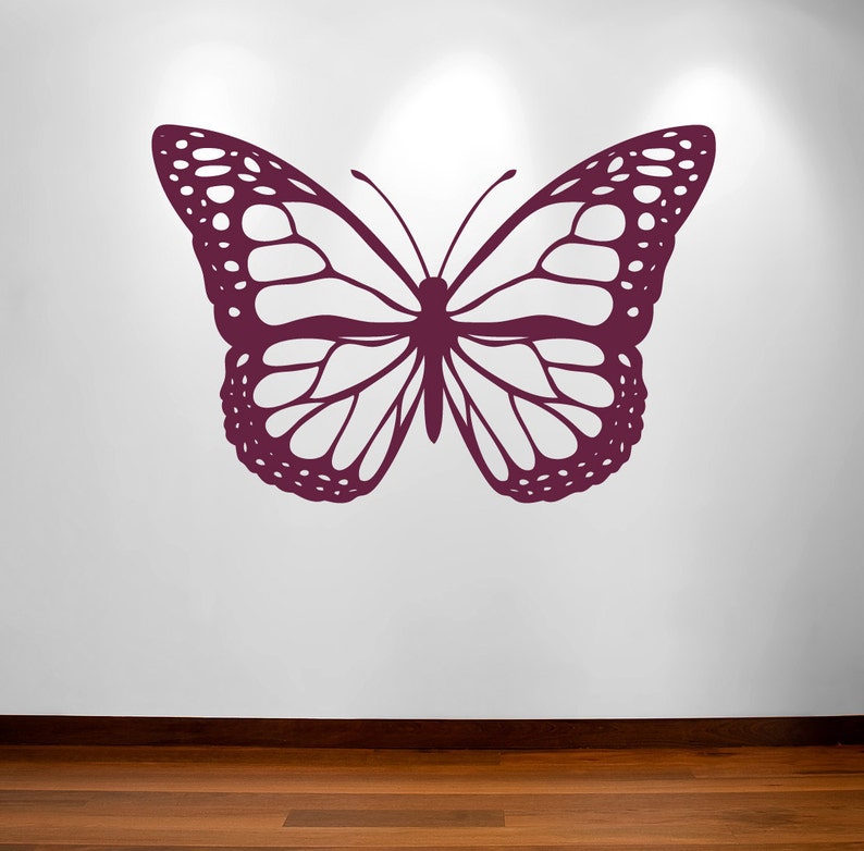 Butterfly vinyl wall decal one large butterlfy decal 21 Etsy