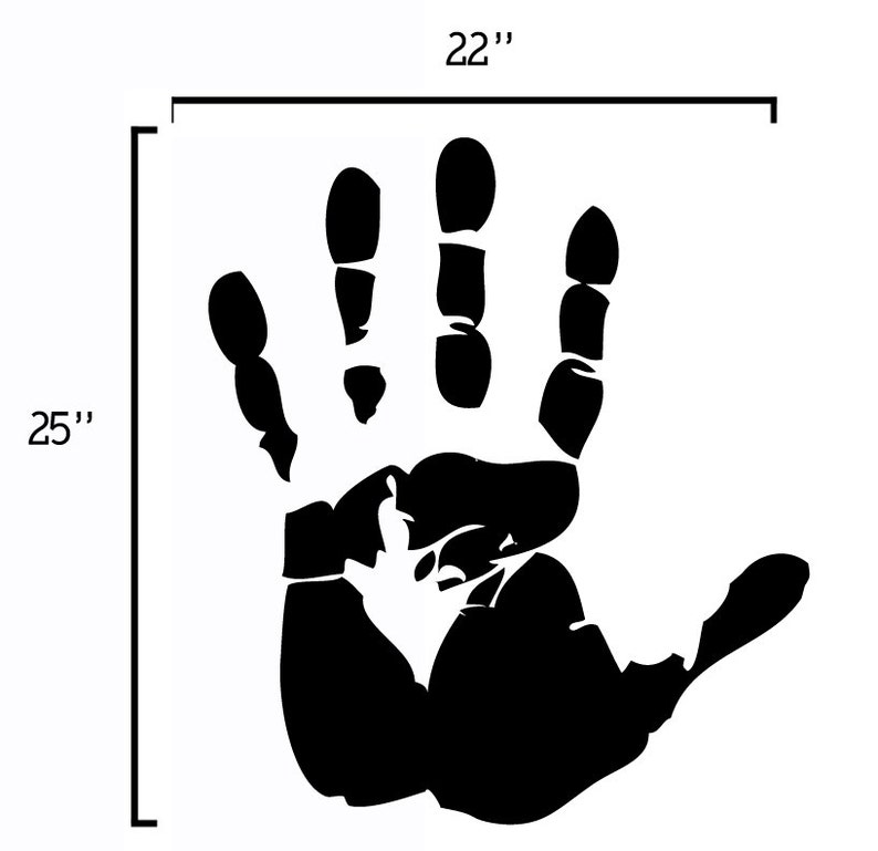 Hanprint Decal Two Large Size Handprint Decals Etsy Il 794xN.419435819 Tf9b
