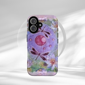 Whimsigoth Dragonfly Phone Case, Vintage Floral Patchwork Fairycore Cover For iPhone And Samsung S26