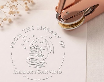 Grabador de libros personalizado, sello de biblioteca personalizado, sello Ex Libris, regalo para amantes de los libros