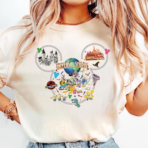 Hollywood Studios Disneyland Vacation Universal, Unisex Tee Hoodie Sweatshirt Romper, Premium DTF Print, Retro Vintage Aesthetic 画像 1