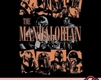 PNG retro de The Mandalorian, PNG de The Mandalorian para fans de Star Wars, Regalos de Galaxy Edges para fans, PNG vintage de Disneyland Star Wars