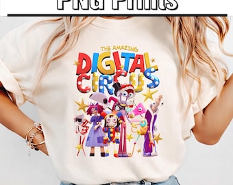 The Amazing Digital Circus PNG , TADC Characters PNG Download, Circus Fan Gift,Anime Gift Birthday for Boy Girl, Instant Download