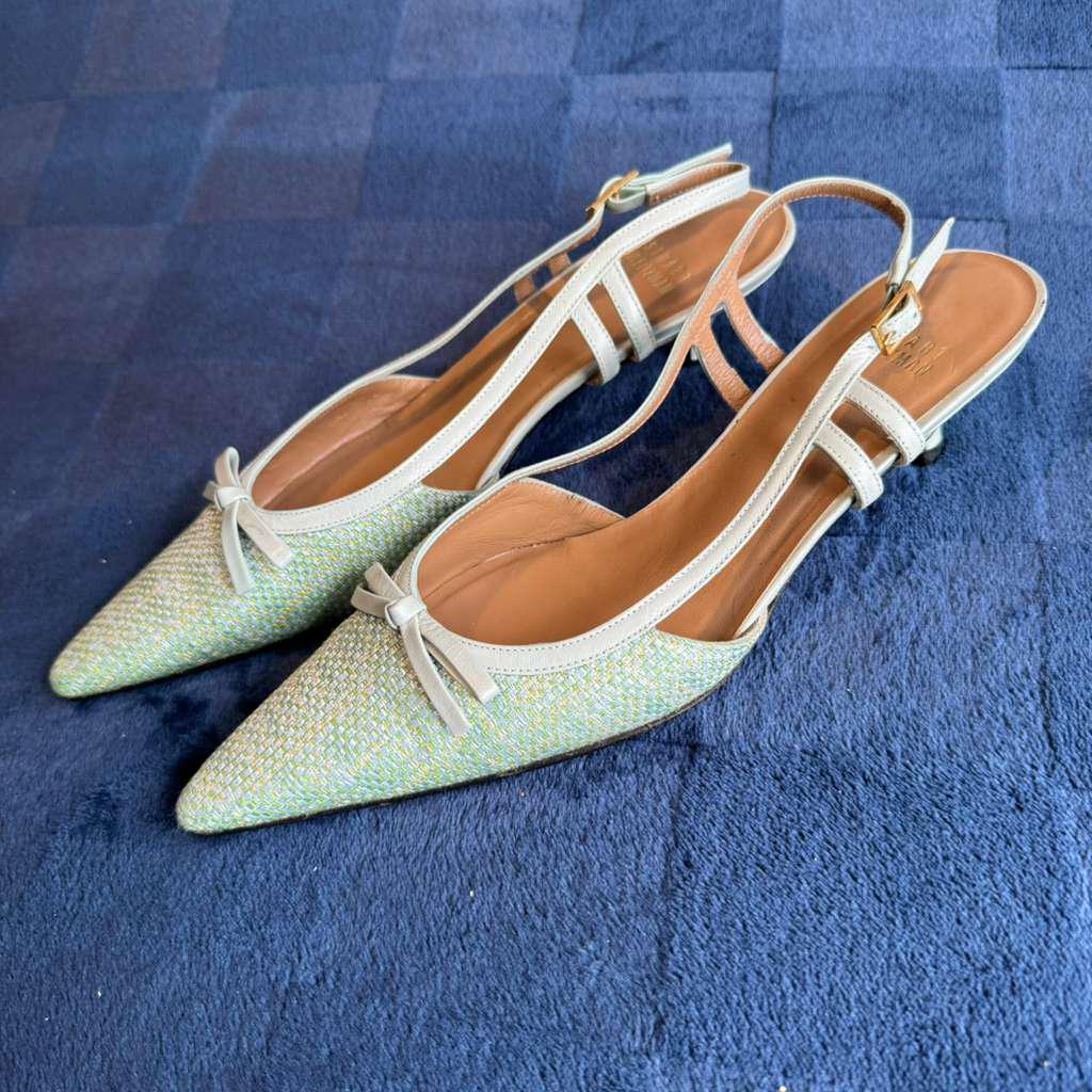 70s/80s Corelli blue leather sandals, size 6.5M womens navy blue slingback heels Corelli Products for Sale up to 90% Off Retail: Poshmark main image 4