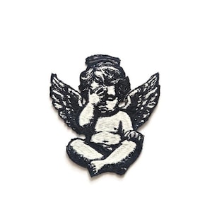 Amor weinender Cherub Aufnäher - trauriger Engel Aufnäher für Jacken