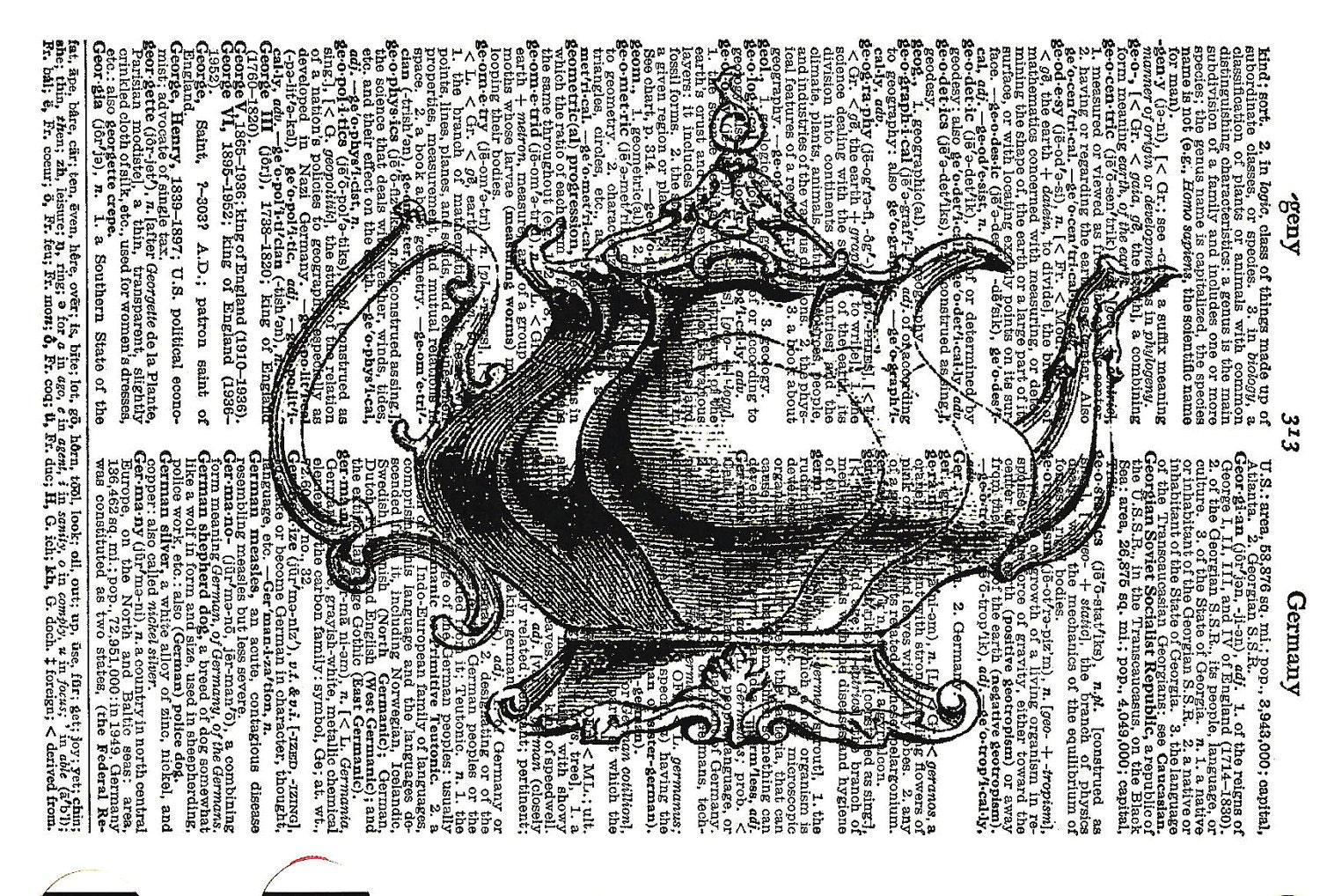 Antique Teapot Vintage Dictionary Page Print Beautiful Art Etsy