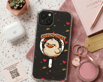 Grumpy Duck Phone Case | Funny Sarcastic iPhone, Samsung Cover (MagSafe Compatible)