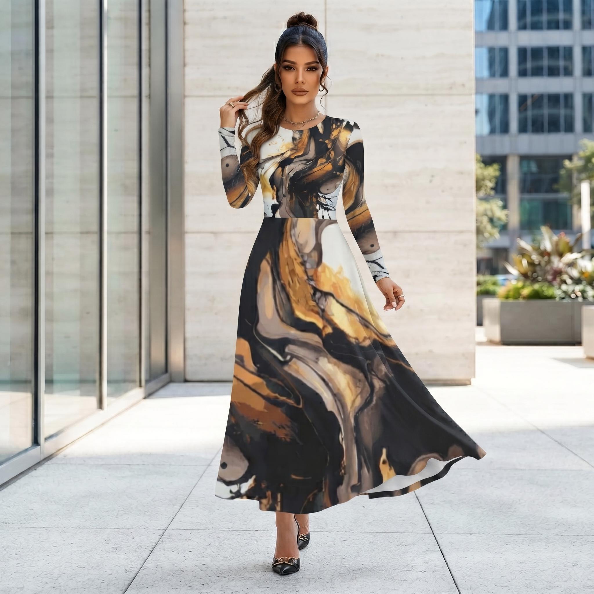 Marble Print Skirt