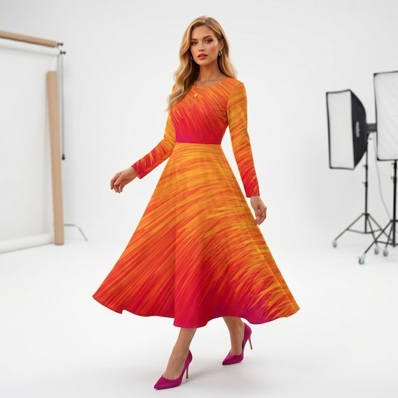 swirl design dress Sunset Flame CALVIN KLEIN – Black Maxi dress tumble dry low Size:size 9 collection: blue-corsets