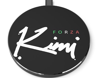Cargador inalámbrico con logo de Forza Kimi / Base de teléfono para carreras de F1