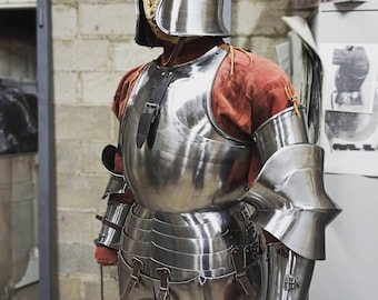 15th Century Milanese Half-Armor Suit with Barbute Helmet | Reenactment Armor