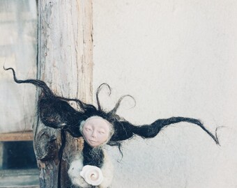 Forest Shamanic Art Totem Doll, Archaic Natural Handmade OOAK, Primitive,Dark Fantasy,Spiritual Ritual Altar Decor, Witchcraf, Amulet toy