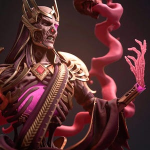 Stranger Things – Vecna | Upside Down Dominion STL Statue | 3D Print Model | Digital STL File